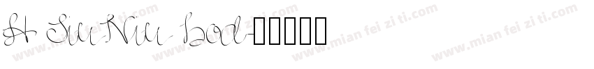 H SiuNiu bod字体转换